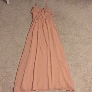 Forever 21 Blush Maxi Dress Small